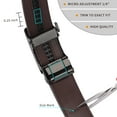 thumbnail image 5 of FALAN MULE Mens Ratchet Belt,Leather Adjustable Slide Belt For Gift Mens Dress Casual 1 3/8",Size Adjustable,Elegant Gift Box, 5 of 8