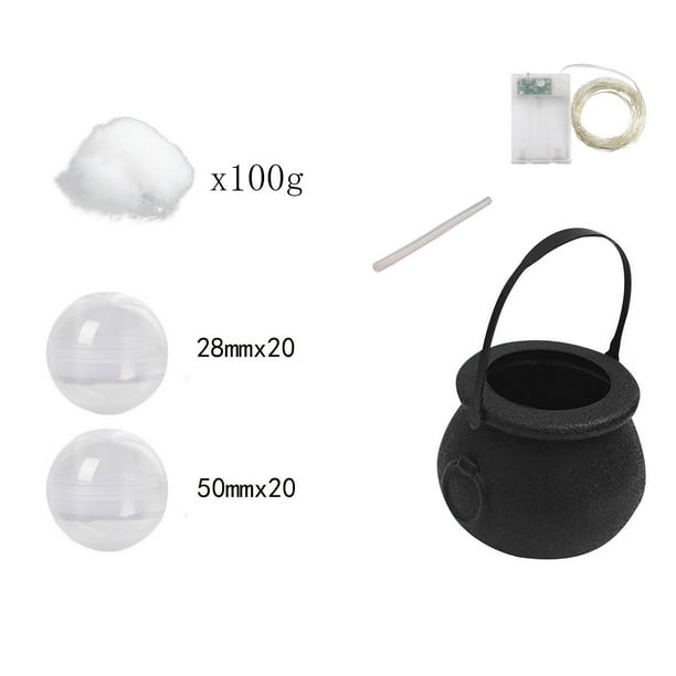 Decoraciones de Fiesta de Halloween,Luminoso Witch Jar Pot Set para Decoración Del Hogar,Diy Halloween Ornament con Estante de 78 cm,Decoraciones de Halloween para el Hogar