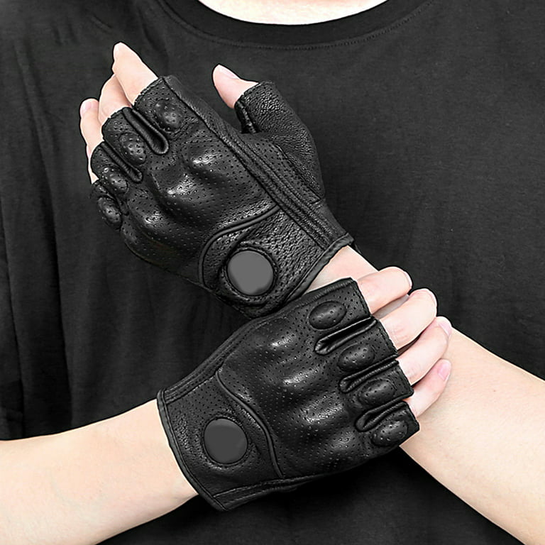 Happy Date Motorcycle Gloves for Men Women, Summer Motorcycle Riding Gloves  with Hard Knuckle, Touchscreen Half Finger Motorbike Gloves Tactical Gloves  