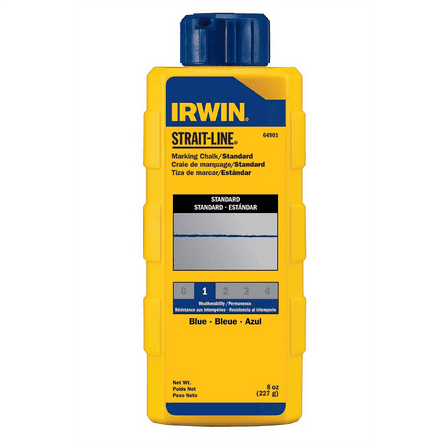 Irwin 64901 Strait-Line 8-oz Standard Marking Chalk - Blue