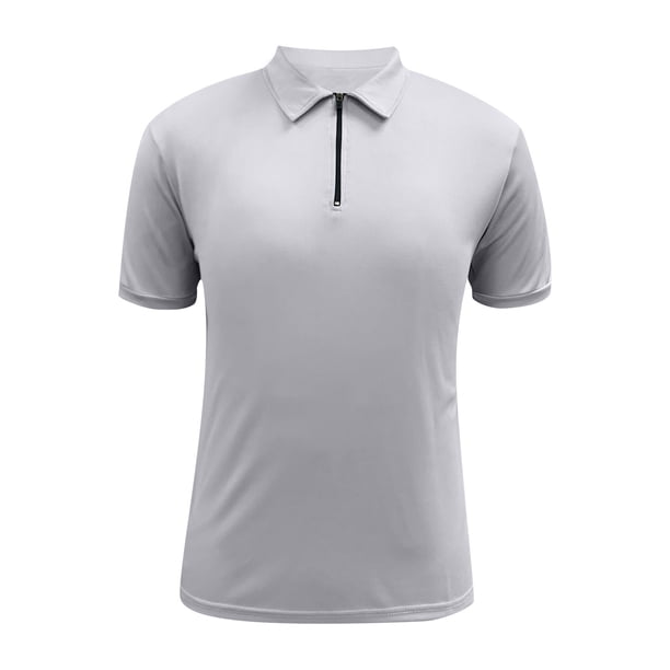 Camiseta de manga corta lisa para hombre, informal, de vacaciones, para fitness, para verano, para actividades al aire libre