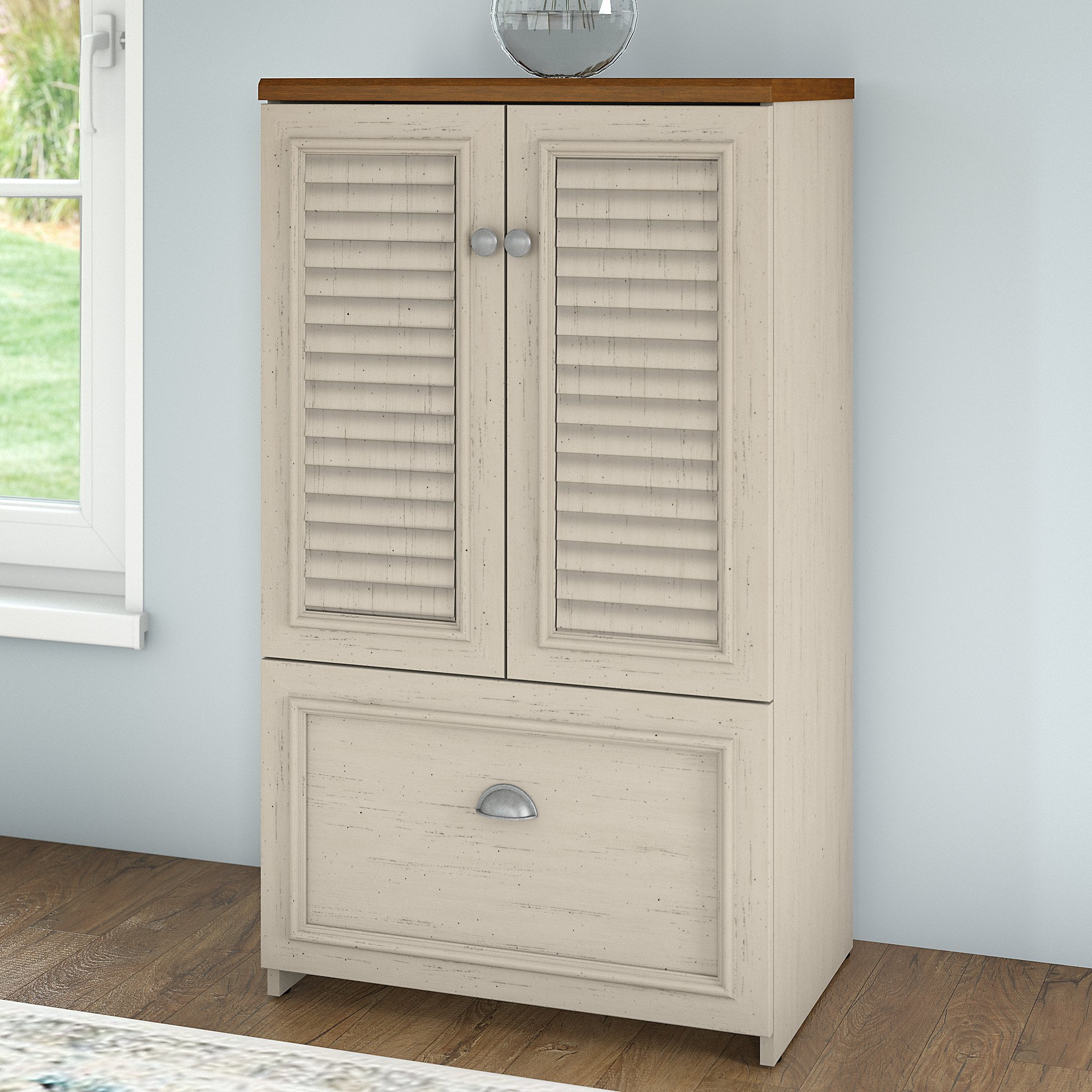 Bush Furniture Fairview Storage Cabinet With Drawer In Antique White   Ccf716f3 0938 4c83 Ac58 71aee624d7a6 1.efe87a8d46997ebbbbd56583ad7a3faa 