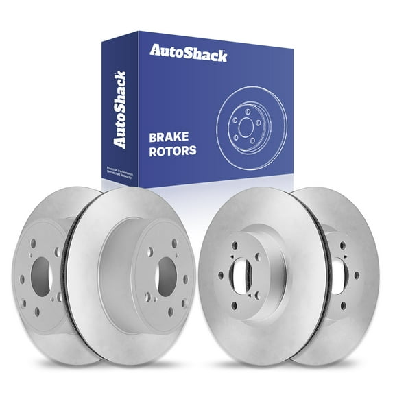 AutoShack Front Vented & Rear Vented Brake Rotors 4-PC Set Replacement for 2010-2014 Subaru Outback 2010-2014 Subaru Legacy