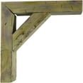 thumbnail image 2 of Ekena Millwork 3 1/2"W x 8"D x 8"H Vintage Farmhouse Bracket, Barnwood Decor Collection, Restoration Green (4-Pack), 2 of 5