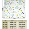 thumbnail image 5 of Tennis Blanket Rackets and Balls Fleece Throw Blanket Super Soft Warm Cozy Fuzzy Plush Sports Blanket Gifts for Girls Boys Kids Room Decor 60"X80", 5 of 6