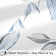 thumbnail image 5 of Blue and Grey Boho Watercolor Floral Shower Curtain, Ink Painting Style Blossom & Leaf Shower Curtains for Chic Elegant Bathroom, Artistic Fabric Cloth Flower Shower Curtain, 72x72, 5 of 6