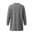 thumbnail image 6 of Smsaxvxz Sweatshirts for Men Fall Winter Fashion Mid Length Button Down Cardigan Coat with Pockets Dark Gray XL, 6 of 7