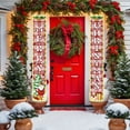 thumbnail image 4 of Uutvery Seasonal Couplet Door Curtain with Christmas Lights, 12x71 Inch Illuminated Decoration for Holiday Party and Home Festive Atmosphere, 4 of 6