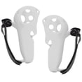 thumbnail image 5 of 2pcs Touch Controller Grip Cover Silicone Grip Cover Protector with Knuckle Straps for Meta Quest Pro Light Grey, 5 of 5