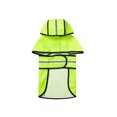 thumbnail image 1 of Greeniant Chubasquero reflectante Universal para mascotas, impermeable, con capucha, transpirable, impermeable, con capucha, para actividades de caminar Ropa para mascotas Verde fluorescente S Greeniant PT004198-01, 1 of 6