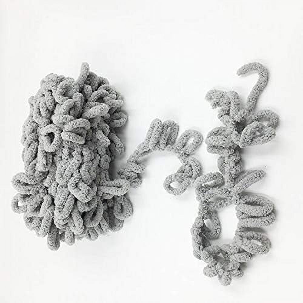 Minzimin 6 Skeins - Total 600g Fun Finger Loops Yarn - Jumbo Polyester Yarn - No Need Hook or Needles Loop Yarn