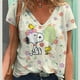 thumbnail image 1 of T-shirt imprimé SnoAmendments pour femmes, haut à la mode, motif minimaliste, vêtements de rue décontractés pour femmes, été, nouveau, 1 of 4
