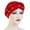 Red, variant on Tittly Winter Hats Beanie Women's Soft Monochrome Single Braid Hat Pin Muslim Baotou Hat Skull Caps Hats for Women Black One Size