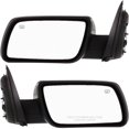 thumbnail image 4 of For 09-12 Flex Rear View Door Mirror Power Heat w/o Puddle Light Black PAIR SET, 4 of 5