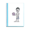 thumbnail image 1 of uruguayan soccer player cartoon  Book Sheet Protectors Portfolio Binder Folder, 1 of 3