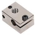 thumbnail image 2 of 3D Printer Heater Block Brass High Hardness High Temperature Resistance Precise Replacement Heating Block for V6 Nickel Plated Brass, 2 of 5