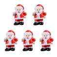 thumbnail image 3 of Juego de figuras navideñas Sunnimix 10x Figuras en resina de Santa Claus Decoraciones de micro paisajes, 3 of 5
