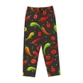 thumbnail image 4 of Naloa Chili2 Print Women’s Ultra-Soft Comfy Pajama Lounge Pants with Pockets & Drawstring, 4 of 8