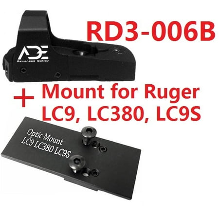 Ade Advanced Optics RD3-006B GREEN Dot Reflex Sight for RUGER