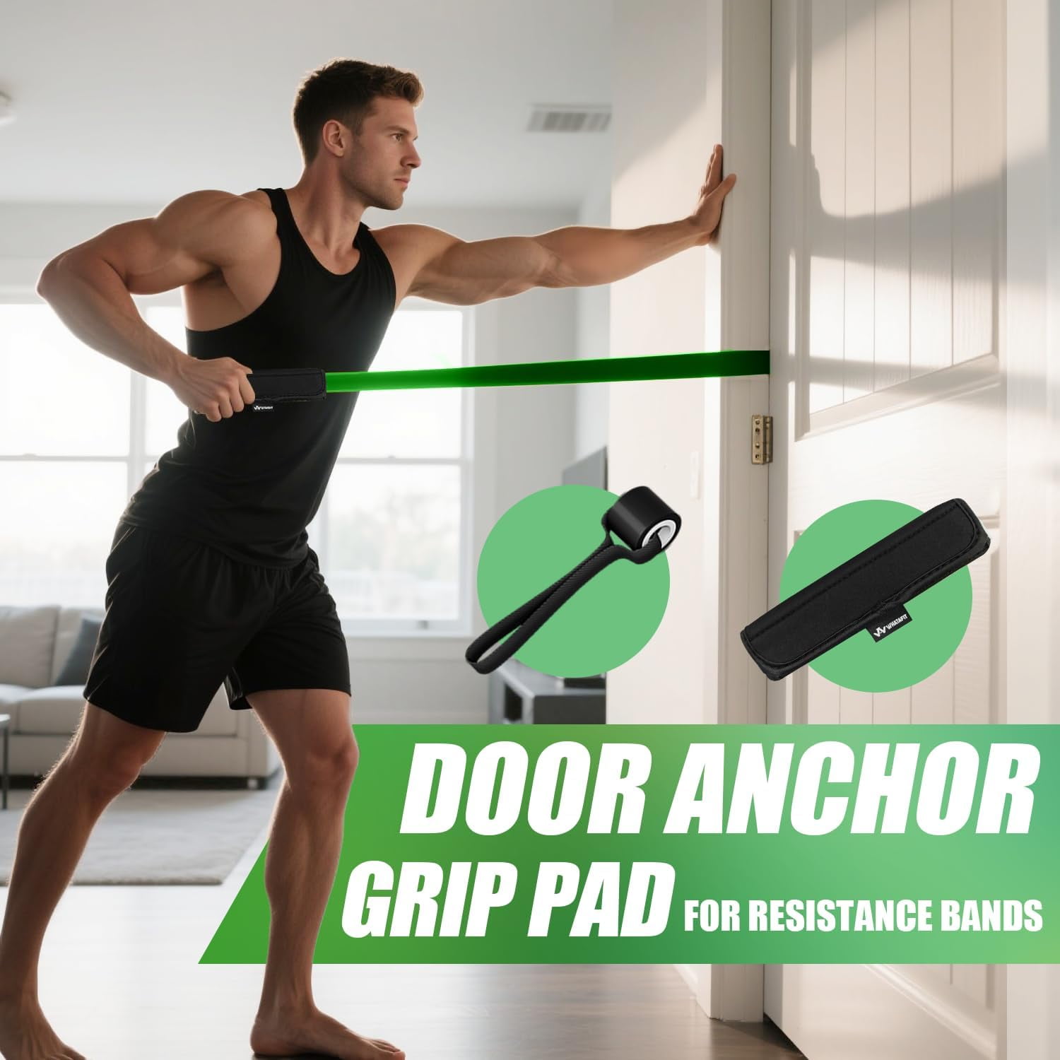 Resistance Bands,Pull Up Assist Bands Set with Handles, Exercise & Workout Bands with Door Anchor for Men & Women – Home Fitness Equipment for Strength Training, Stretching