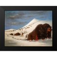 thumbnail image 2 of Catlin, George 18x15 Black Modern Framed Museum Art Print Titled - Buffalo Hunt in Snow Shoes, 2 of 5