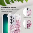 thumbnail image 4 of Comepatible with Samsung Galaxy A23 5g Case Glitter Sparkle Gold, Luxury Phone Case Samsung A23 5g Case Silicone Shiny Bumper Protective Case Anti-Scratch Cover (Rose Gold), 4 of 14