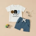 thumbnail image 2 of Futezty Toddler Boys Clothes Summer Outfit Sets, Toddler Kids Baby Boys Casual Cartoon Short Sleeve Tops +Shorts Outfits Set, 2 of 3