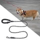 thumbnail image 5 of Correa para perros con asa cómoda y correa para perros de reflectancia Correa de poliéster resistente para perros Correas para perros y Negro, 5 of 8