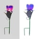 thumbnail image 5 of Bearachild Lámpara de césped de 2 uds., luz de tierra alimentada por energía Solar con pantalla de cristal impermeable IP65, forma de flor, iluminación Iluminación y accesorios Azul púrpura Bearachild HA027249-01, 5 of 5