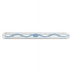 12" Plastic Wave Ruler, Standard/Metric, Blue