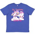 thumbnail image 3 of Inktastic My Grandma Loves Me Unicorn Youth T-Shirt, 3 of 5