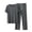 Dark Gray, variant on Men's Pajamas Cotton 2 Piece Short Sleeve T-shirt and Drawstring Long Pant Sets Soft Summer Pjs Sleepwear