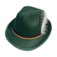 thumbnail image 5 of Sombrero Fedora para hombre, sombrero de jazz, atuendo de los años 20, sombrero de pescador, sombrero bombín Derby informal. Verde, 5 of 9