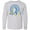 AC-Heather Grey, variant on Inktastic 3-21 World Down Syndrome Day Blue and Yellow Rainbow Ribbon Long Sleeve Youth T-Shirt