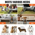 thumbnail image 6 of VEVOR Dog Stair for Cars, Wide 4-step Dog Car Steps, Folding Dog Car Ramp with Nonslip Surface, Portable Pet Steps Lightweight Aluminum for Car, SUV and Truck, Supports up to 150 lbs, 6 of 9