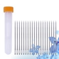 thumbnail image 2 of Shisuyan 20pcs Non-sharp Large-eye Stitching Needles for Leather Craft Projects with Storage Bottle, 2 of 8