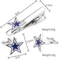 thumbnail image 2 of Gemelos de camisa para hombre, color blanco y azul, juego de gemelos de estrella para hombre, acero inoxidable, regalos para hombres y mujeres, 2 of 4