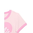 thumbnail image 3 of Barbie Girls Short Sleeve Ringer Graphic Tee, Sizes 4-16, 3 of 3