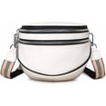 thumbnail image 1 of Bolso bandolera Cinturón ancho para mujer, riñonera Bolso de cuero para mujer, Bolso pequeño con cremallera y correa para el hombro desmontable, Bolso colgante para teléfono móvil para mujer, 1 of 5