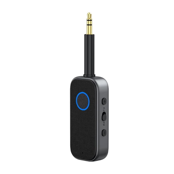Bluetooth 6.0 Transmitter Receiver 2-in-1, 3.5mm AUX Wireless Audio Adapter for Car, Home Stereo, Airplane, Low Latency, 10H Playtime