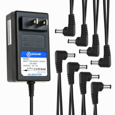 T-Power AC adapter For BEHRINGER Pedalboard PB600 PB1000 PB-600 PB-1000 effects pedals With 8 Way Daisy Chain Splitter Cord Cable Switching Power supply Cord