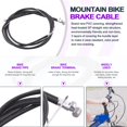 thumbnail image 4 of Set de frenos para bicicleta Swpeet, 14 piezas, cables tipo V, botas de goma, 4 of 7