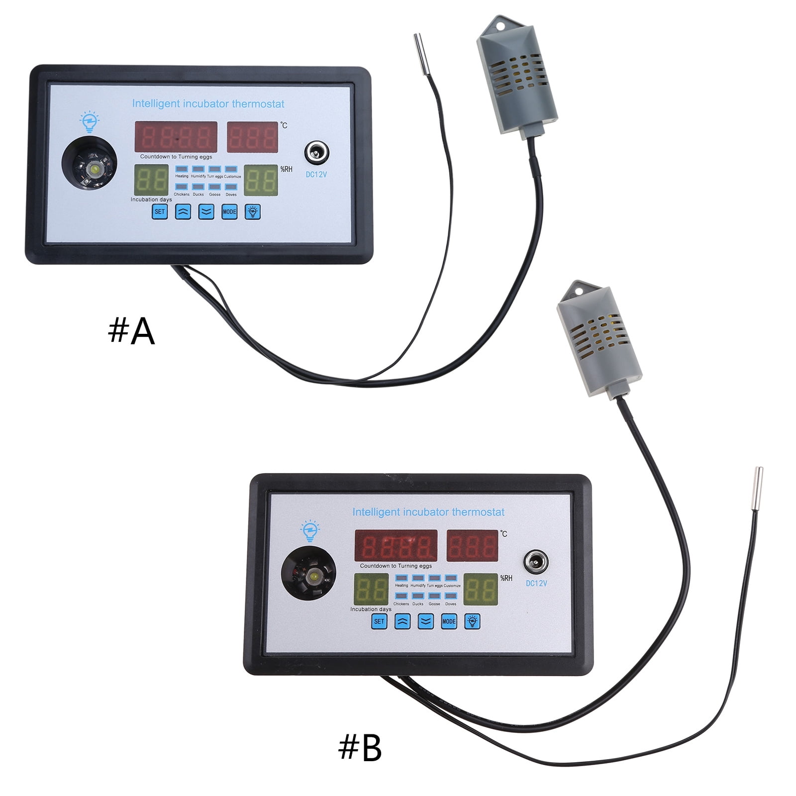 All-Purpose Digital Temperature Controller Centigrade Thermostat Humidity Controlling with Probe for Incubator Fridge