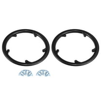 2 Pcs 48 Teeth 9.5cm 5 Holes Bicycle Bike Crankset Chain Wheel Cover Protection Chain Wheel Protective Black