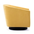 thumbnail image 2 of Goldenrod Swivel Chair For Bedroom - 33.07 In. Depth & Lounge Main Color Golden Easy Clean Fabric, 2 of 2