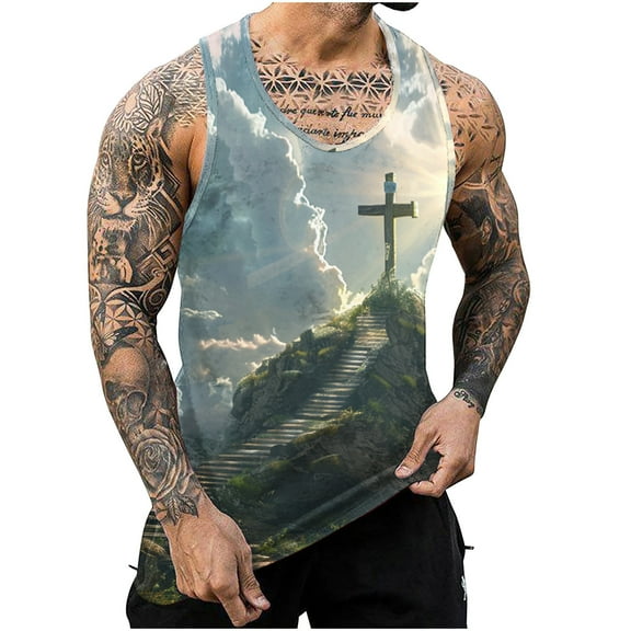Otaozi Tank Tops For Men Casual Summer Mens Tops Casual Plus Size Mens Summer Tops Dressy Casual Sexy Mens T Shirts With Pockets Big And Tall Deal Big Spring Sale