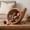 A24 Brown 11.02X7.28", variant on Beige Woven Wicker Cornucopia Basket, Thanksgiving Fall Centerpiece For Fruit Pumpkin, Reusable Harvest Decor For Table Home