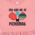 thumbnail image 4 of Inktastic You Had Me at Pickleball Girls Toddler Dress, 4 of 5