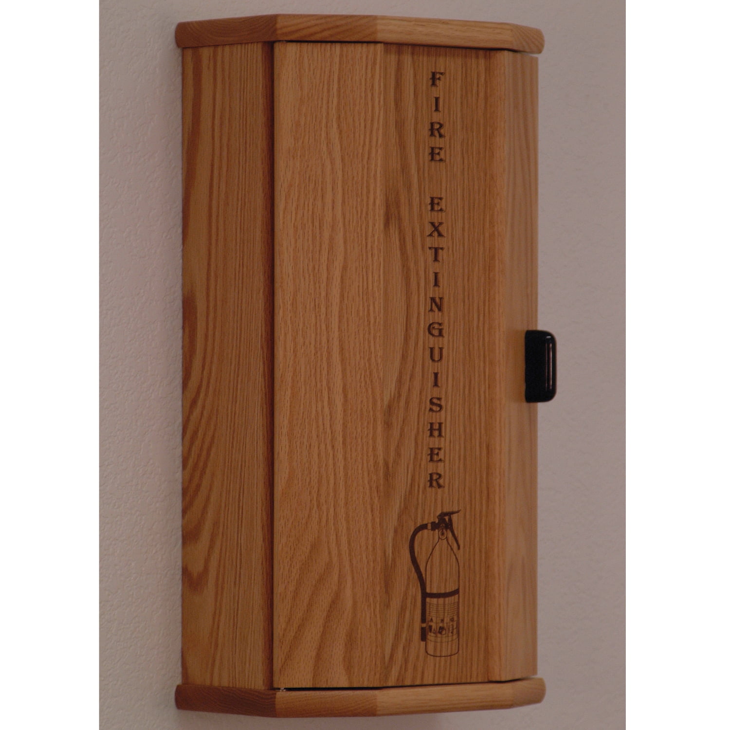 Mahogany/Engraved Mahogany Wooden Mallet Fire Extinguisher Cabinet 10-Pound 