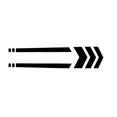 thumbnail image 2 of fashionhome Motorbike Striped Sticker Motorcycle Fender Reflective Sticker Waterproof Moto Decal Tattoo Prevent Scratch, 2 of 6